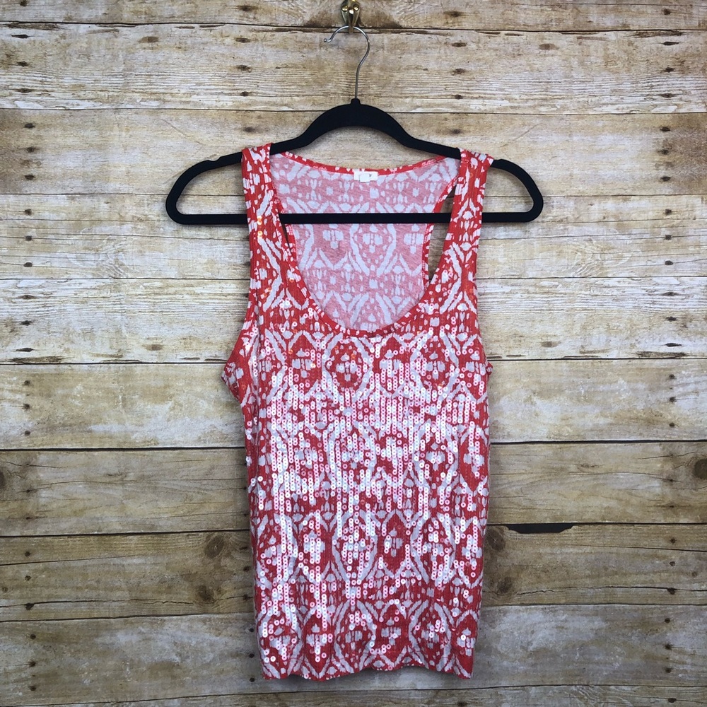 🛍 J. Crew factory sequin front tank top